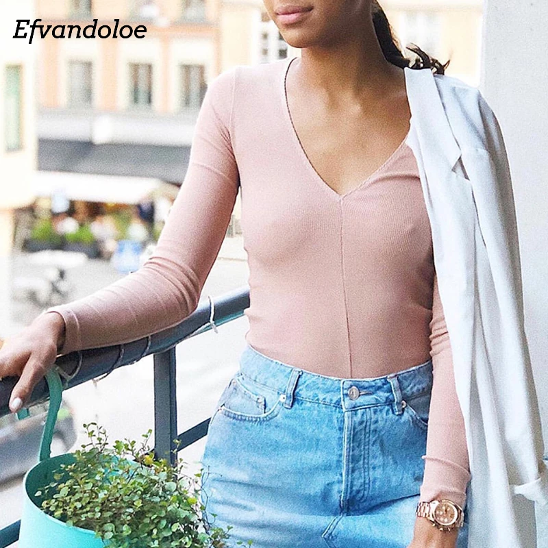 Efvandoloe, облегающий боди, женские комбинезоны, однотонный, тонкий, сексуальный, боди, Femme combinaison Body, комбинезоны, боди