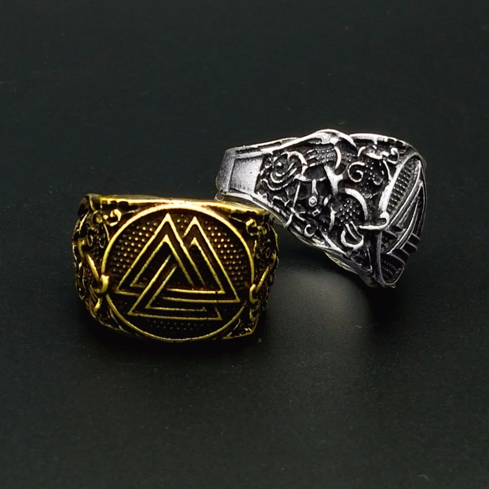 1 шт. Прямая поставка викингов Valknut руны кольца для мужчин wo мужские норвежские