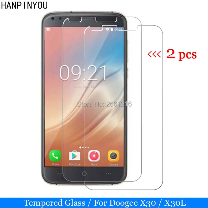 

2 Pcs/Lot For Doogee X30 Tempered Glass 9H 2.5D Premium Screen Protector Film For Doogee X 30 / X30L 5.5"