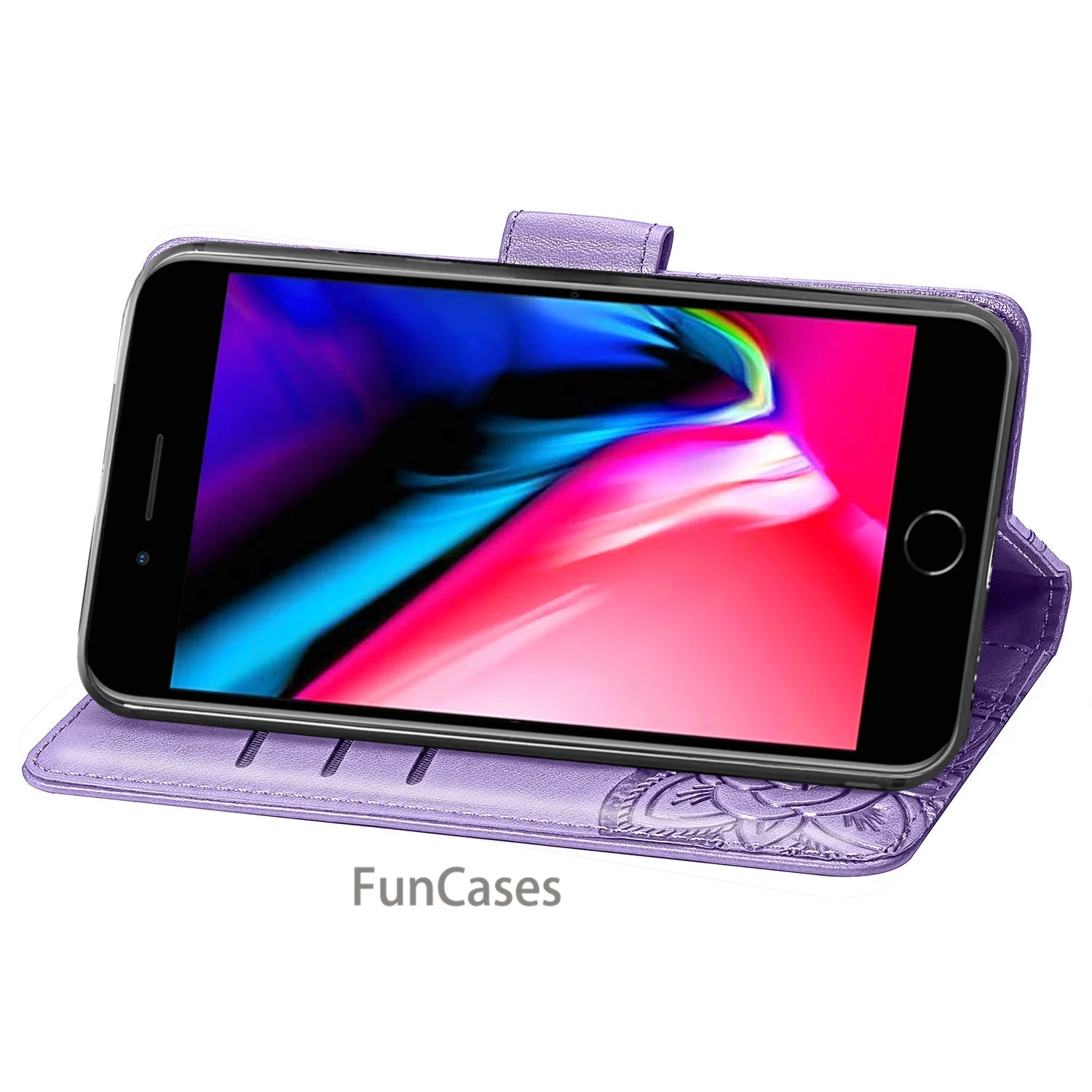 Модный кожаный флип-чехол из искусственной кожи для iphone 8 7 coque fundas держатель карт
