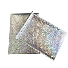10 шт. CD/VCD упаковка Пузырьковые почтовые пакеты Золотые пластиковые мягкие конверты Подарочный пакет пузырьковый почтовый конверт 15x13 см+ 4 см
