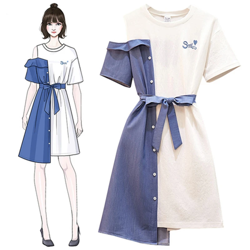 Летнее однобортное Бандажное короткое платье На Шнуровке Для женщин размера