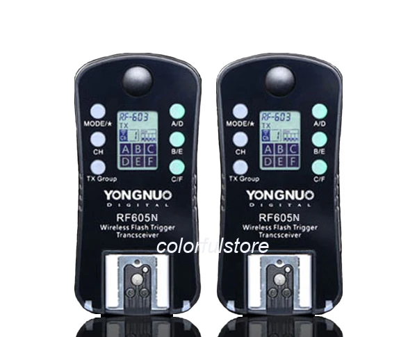 Беспроводной триггер для вспышки YongNuo RF 605N камеры Nikon D7200 D7100 D7000 D5500 D5300 D5200 D5100 D3400