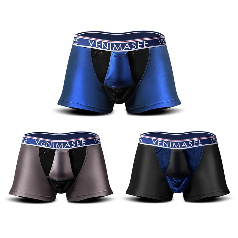 5шт \ Комплект трусиков Мужское нижнее белье Боксеры Короткие Модальные мошонки