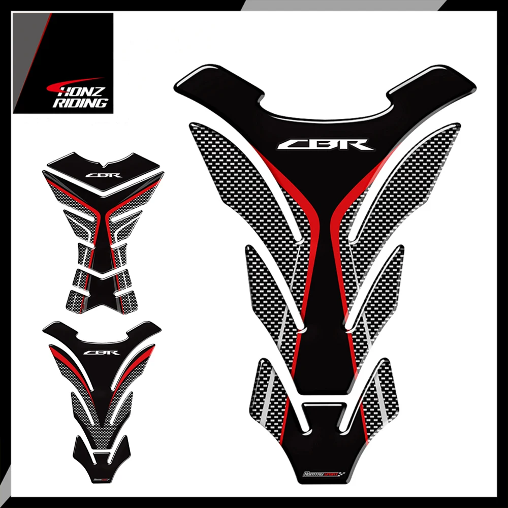 Для Honda CBR 250RR 600RR 900RR 1000RR 650F 500R Fireblade Tankpad 3D карбоновый внешний вид|Наклейки и