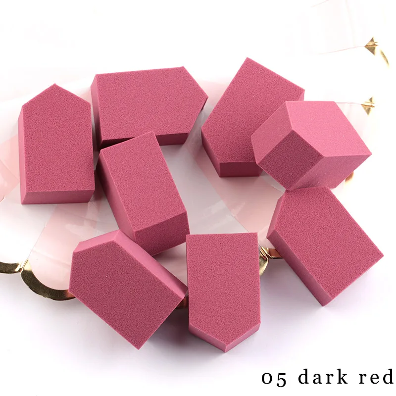 dark red Домашняя форма, косметическая пуховка, основа для макияжа, губка для макияжа, пудра, гладкая косметическая губка для макияжа, инструменты для красоты, подарки - Цвет: dark red