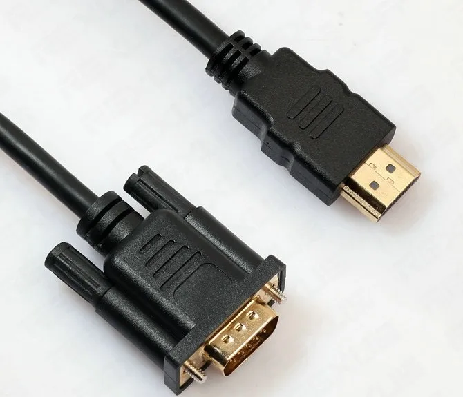 Высококачественный Кабель 1 8 м HDMI-VGA переходник для HDTV ПК ноутбука кабель HDMI