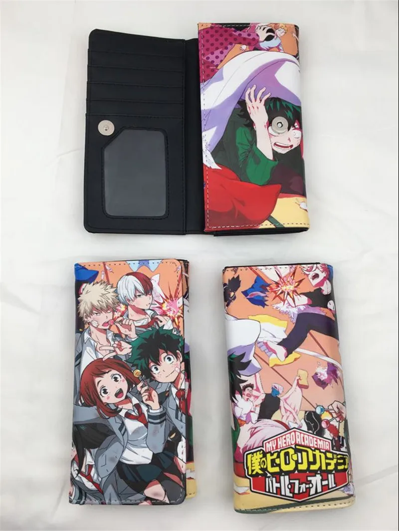 Аниме One Piece My Boku no Hero моя академия кошелек мужской унисекс длинный стильный