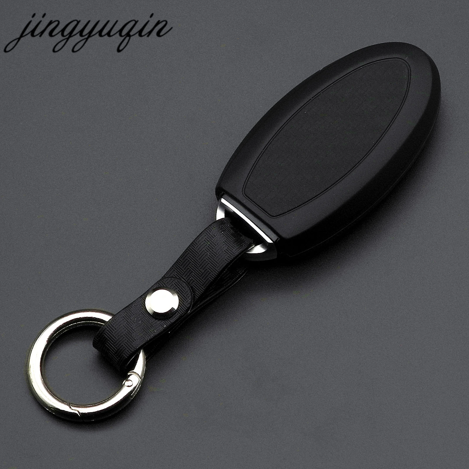jingyuqin Carbon Fiber Silicone Key Cover For Nissan Almera Altima Armada Qashqai Cefiro Cube Juke Livina March Maxima Fob Case |