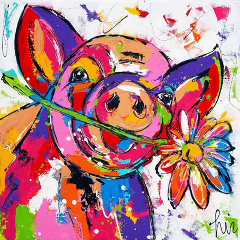 DIY 5D Алмазная мозаика мультфильм Свинья ручной работы вышивка наборы вышивки