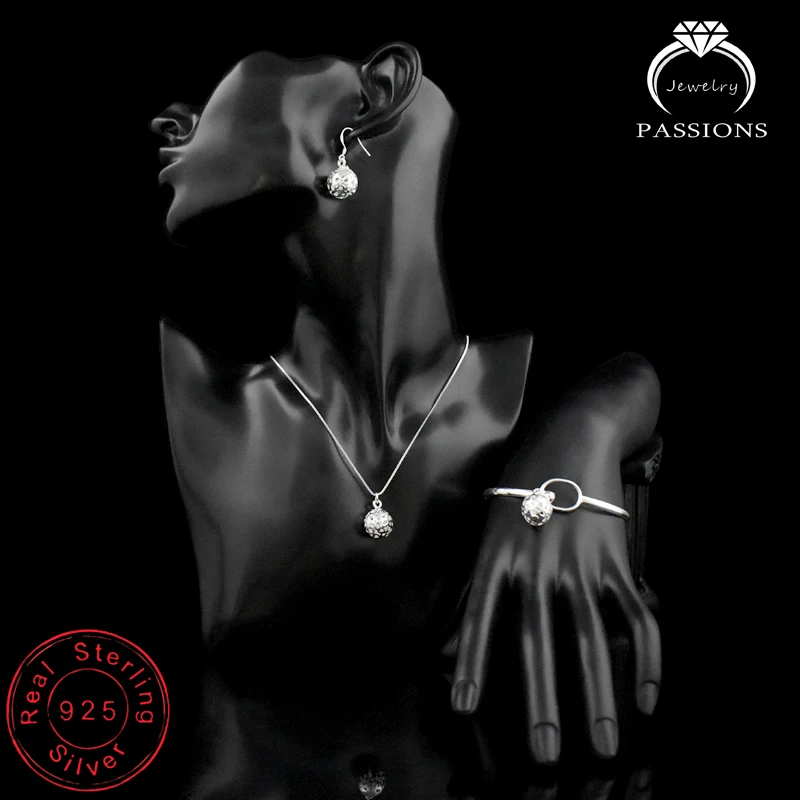 Женский комплект из колье и серёг серебра 925 пробы|bangle earrings|fashion jewelry setjewelry sets |