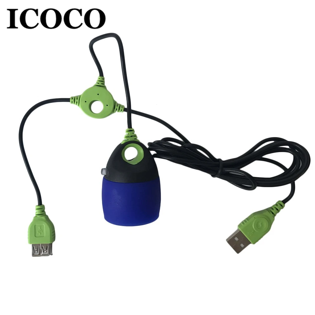 ICOCO портативный многофункциональный USB Перезаряжаемый светодиодный фонарь для