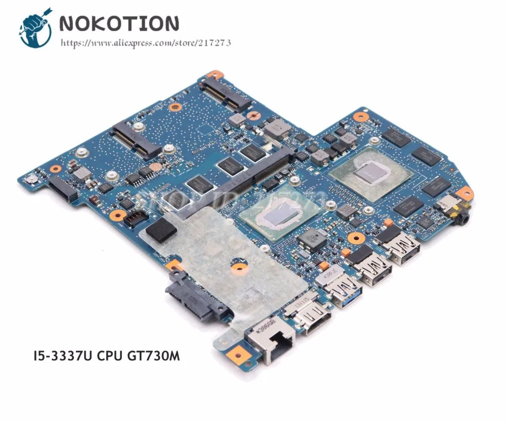 NOKOTION для Acer aspire M3-580G материнская плата ноутбука GT730M JM50 NBM5J11005 основная SR0XL I5-3337U CPU 4