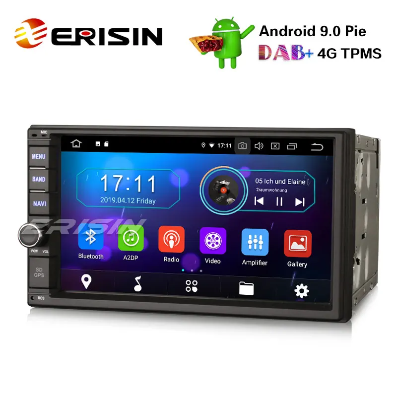 Авторадио Erisin ES4970U 7 " двойной Din DAB Android 9 0 GPS WiFi DVB T2 OBDII Bluetooth Navi 4G RDS|Автомагнитолы|