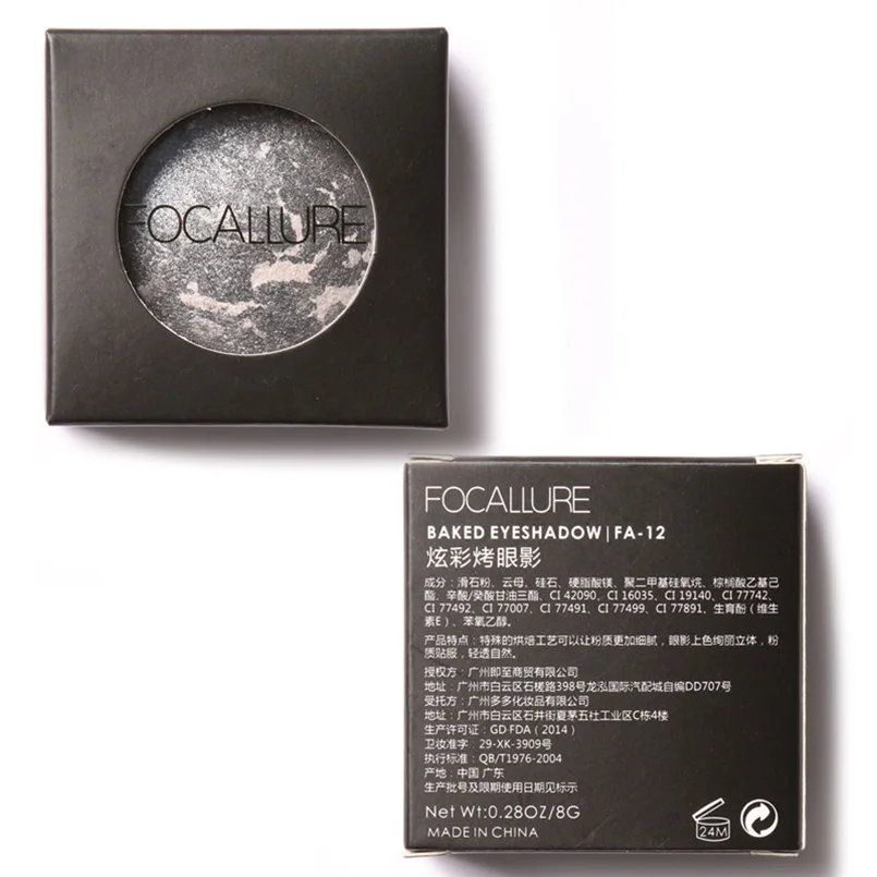 Focallure 10 Цвета блеск запеченные Средства ухода для век хэдоу один Цвет Тени