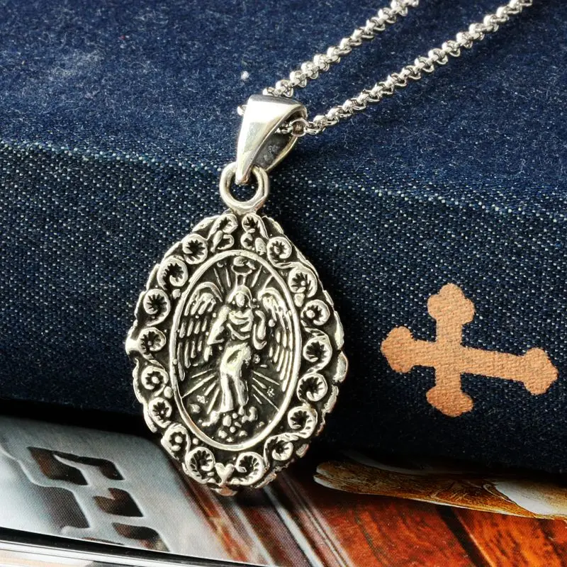 Женское и мужское двустороннее ожерелье с подвеской в виде Креста Иисуса