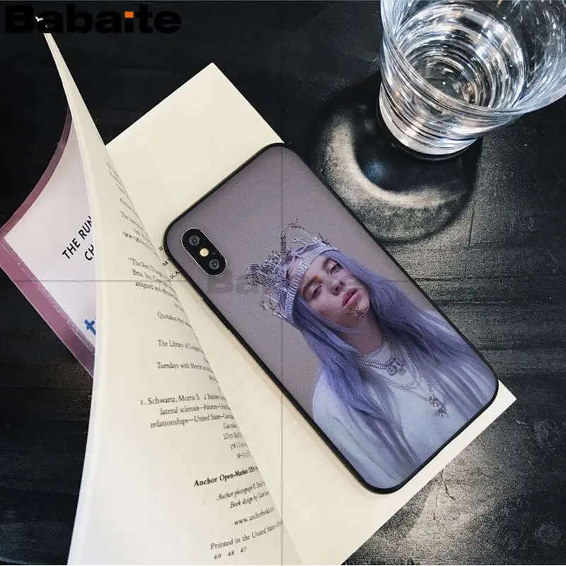 6 Babaite Billie Eilish Новинка чехол для телефона Fundas чехол для Apple iPhone 8 7 6 6S Plus X XS MAX 5 5S SE XR мобильных телефонов - Цвет: 6