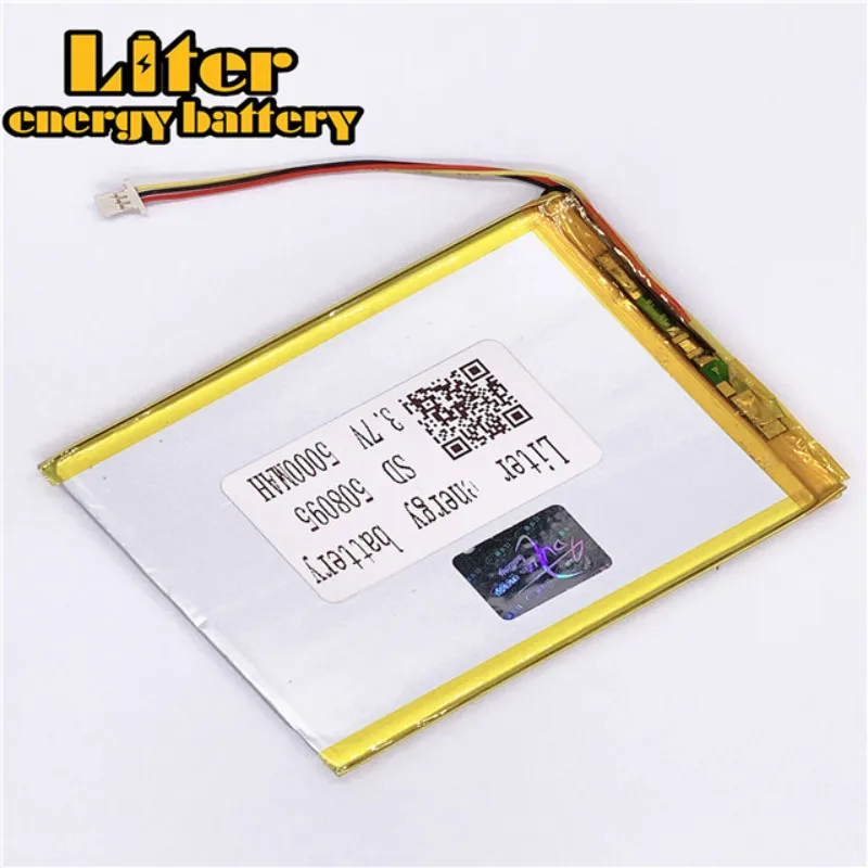 Разъем 1 0 мм-3 P 508095 5000mah 3 7 V Дешевые литий-полимерный аккумулятор для планшетного