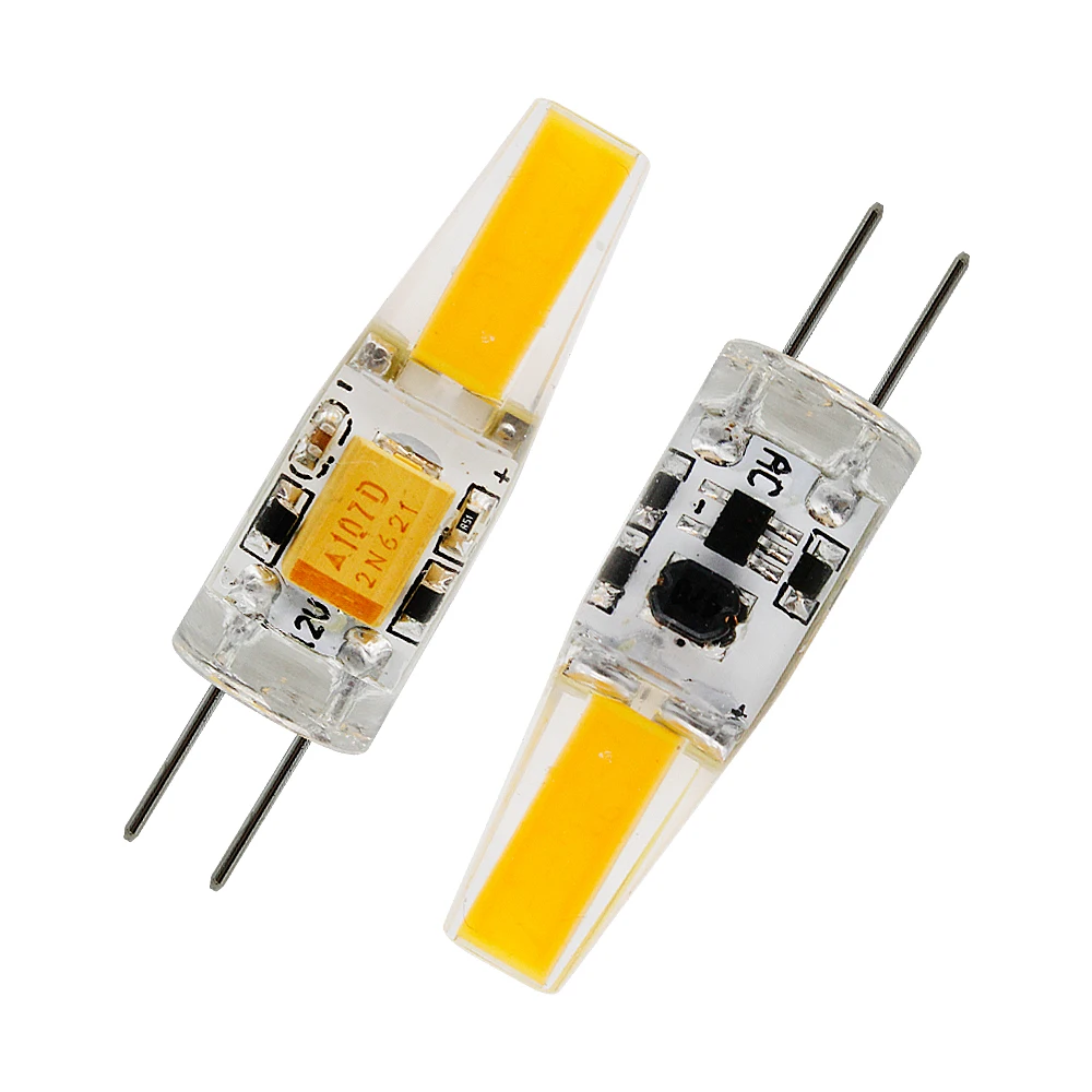 Миниатсветодиодный рная светодиодная лампочка G4 COB AC/DC 12 В 220 Силиконовые свечи 3