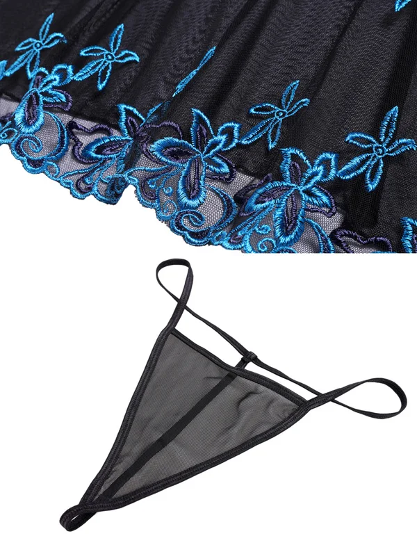 Avidlove женское сексуальное прозрачное ночное белье Babydolls элегантное с вышивкой
