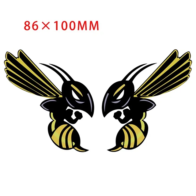 86x100mm Для Honda Hornet наклейки в виде пчел наклейки 150 мкм толстый ящик для инструментов шлем 115x105 мм большая наклейка - Цвет: 86x100mm