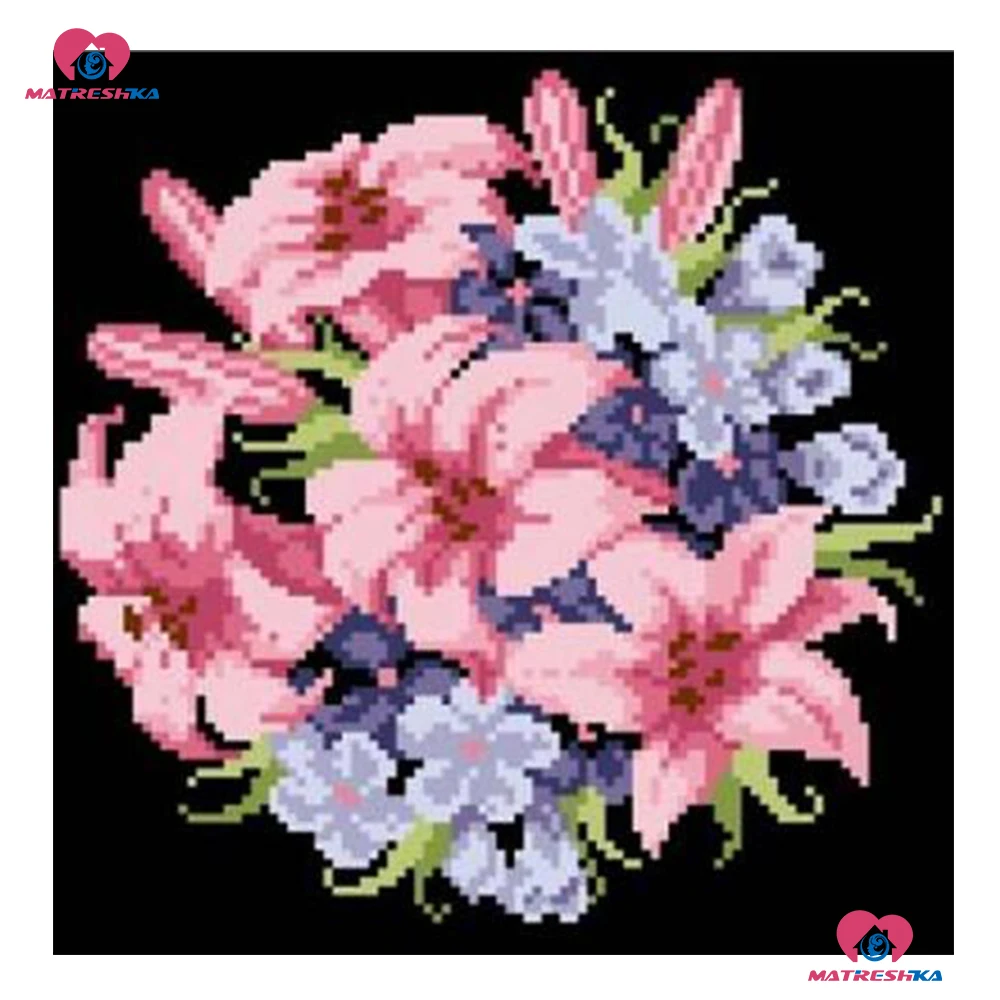 Бусины для рукоделия вышивка цветок бисероплетение домашний декор ремесла