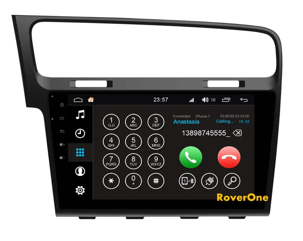 RoverOne для Volkswagen для VW Golf 7 Mk7 Golf7 2013 Android 8,0 Авторадио автомобильный gps плеер Мультимедиа Media Системы