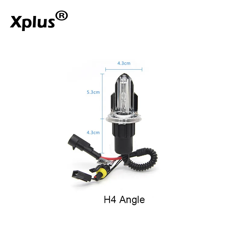 Ксеноновая лампа Xplus H4 HID для фар ближнего и дальнего света 6000k 8000k 12V 35W55W сменная