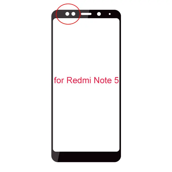 For Redmi Note 5 Mocolo 5D 0,26 мм полноэкранное покрытие 9H защита экрана закаленное стекло для Redmi 5 Plus стеклянная пленка для Redmi Note 5 6 Pro стекло - Цвет: For Redmi Note 5