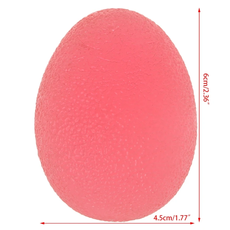 

Silicone Egg Massage Hand Gripper Strengths Stress Relief Forearm Finger Exercise Fitness