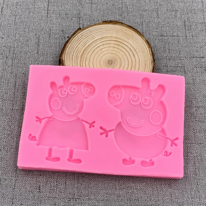 Мультфильм Свинья силиконовые формы день рождения инструменты для украшения