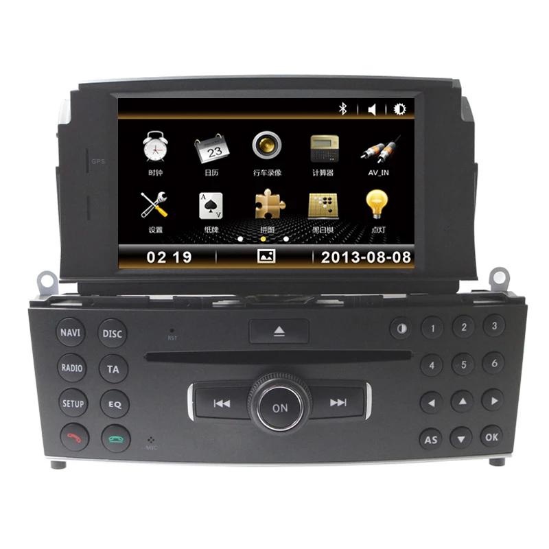 Бесплатная доставка 7 &quotавтомобильный CD DVD плеер GPS радио для Mercedes Benz C Class C200 C180 W204