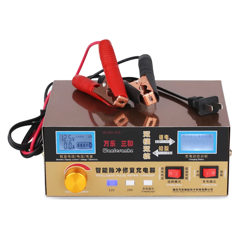 Свинцово кислотный/литиевый автоматический аккумулятор зарядное устройство 110 В