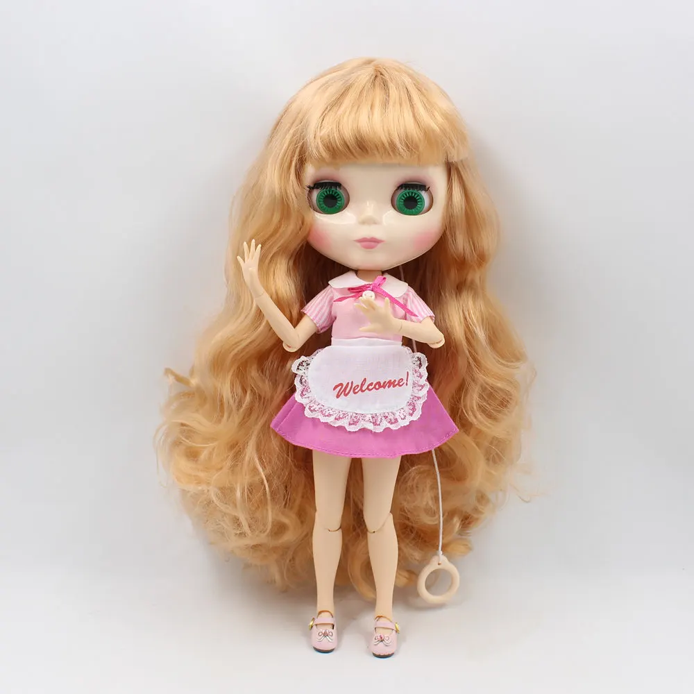 Ледяной DBS Blyth кукольные 1/6 30 см bjd BL331 светильник каштановые волосы с челкой для
