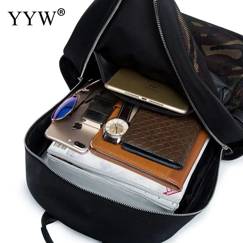 

Oxford Mesh College Style Backpack Korean Softbags Surface Waterproof Men Bookbags Casual Travel Backpacks Male Baypacks