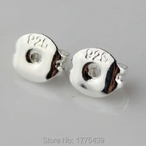 Бесплатная доставка 100 шт./упак. 5X6MM 925 стерлингового серебра покрытые бабочкой