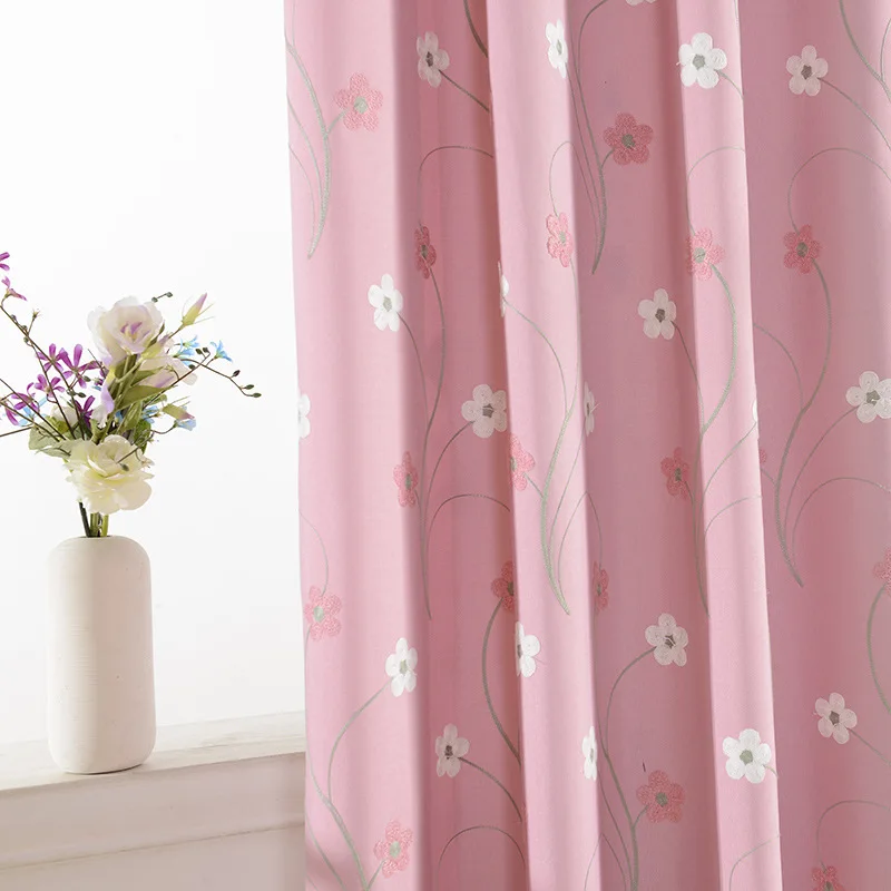 Детские шторы LifeTree для девочек детская комната окна розовые тюлевые на