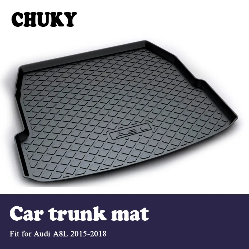 

CHUKY For Audi A8L 2015 2016 2017 2018 Car Cargo rear trunk mat Styling Boot Liner Tray Waterproof Anti-slip mat Accessories