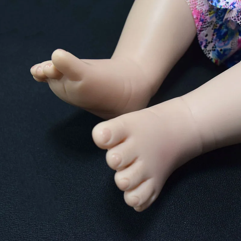 22'' Handmade Newborn Girl Doll Realistic Baby Vinyl Princess with Pink Clothes Kids Toy Birthday Gift for Girls|doll toys|toys girlsreborn