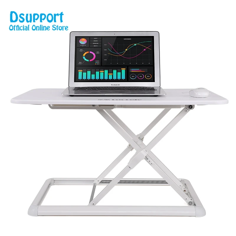 New ariva Ultra thin EasyUp Height Adjustable Sit Stand Desk Riser Foldable Laptop Desk Stand Notebook mn1
