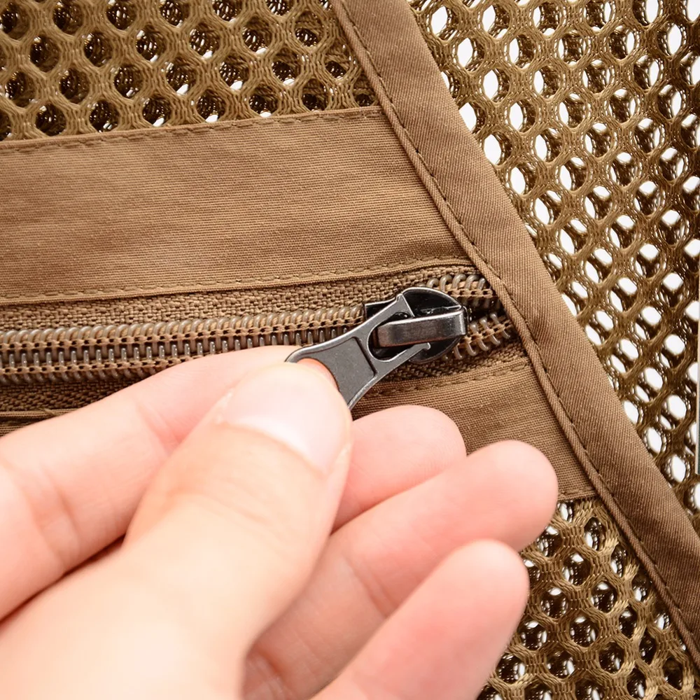 Жилет рыболовный мужской с несколькими карманами Спортивная майка для активного