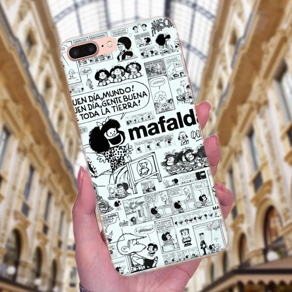 Mafalda для Huawei Mate 7 8 9 10 20 P8 P9 P10 P20 P30 Lite Plus Pro 2017 Мягкий Силиконовый ТПУ прозрачный