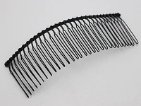 5 black metal 30 teeth hair side combs clips 110x37mm for hair accessories diy