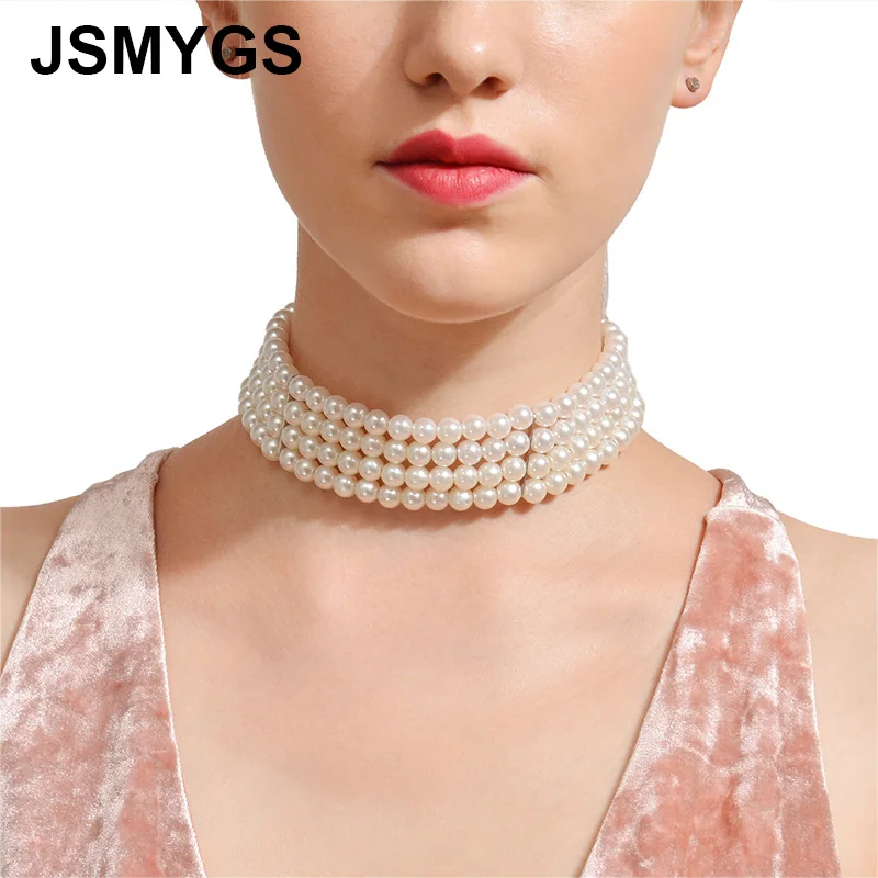 JSMYGS модный чокер колье для женщин ювелирные изделия ручной работы многослойная