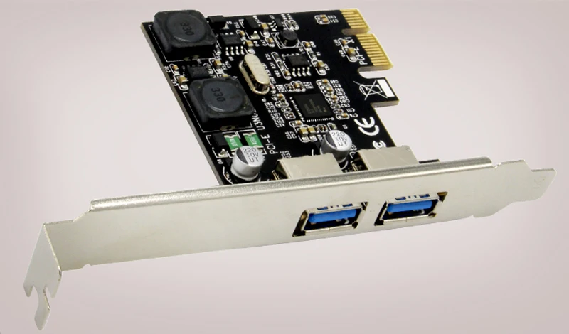 Адаптер для карты USB PCI Express адаптер с 2 портами 3 0 Супер Скоростной концентратор 5