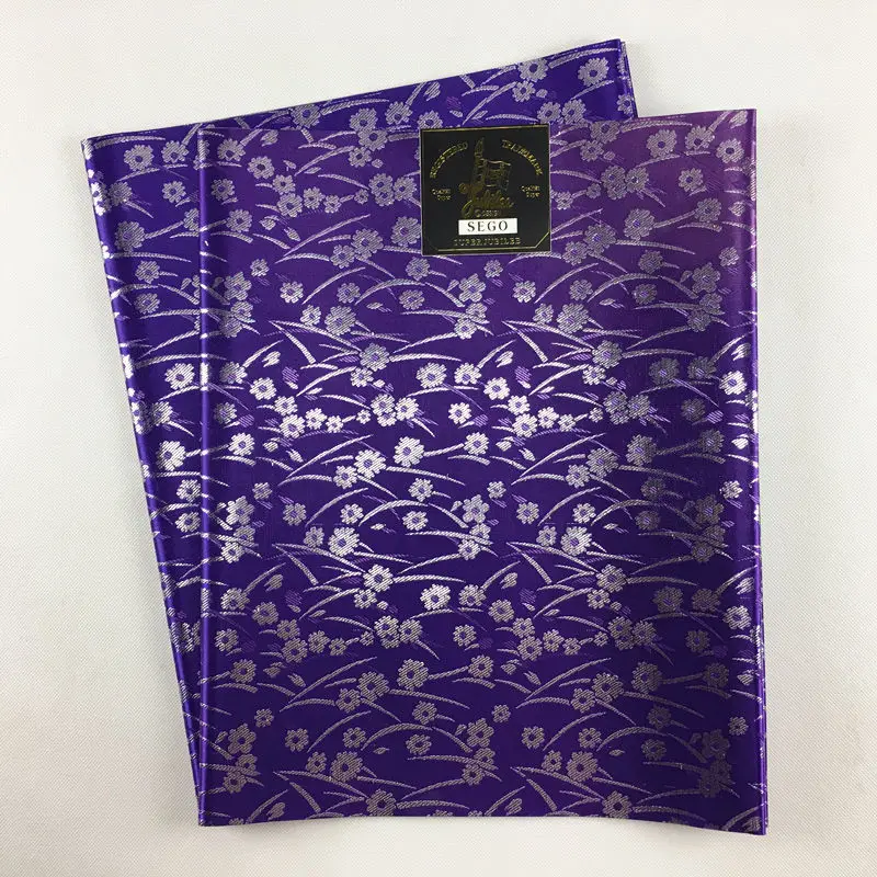 purple gele нигерийский Sego головной галстук африканская повязка ткань 043new дизайн ASO OKE ipele много цветов - Цвет: purple