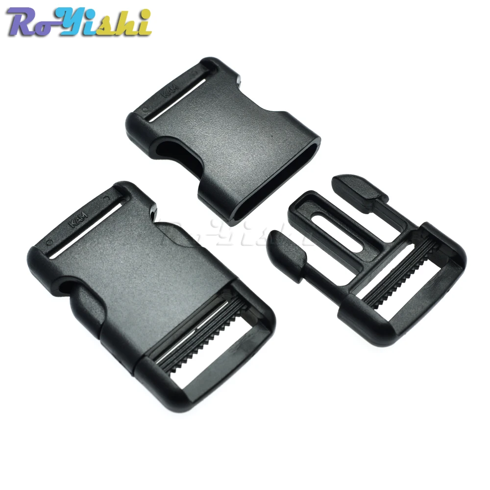 Пластиковая одинарная Регулируемая круглая пряжка 3/4 дюйма для тактических