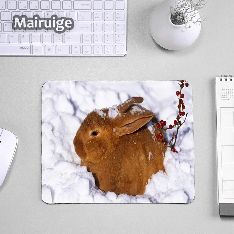 Mairuige маленький размер 220x180x2 мм милый кролик животные Коврик для мыши и игр в ПК