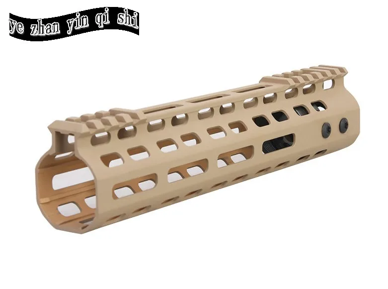 Новые легкие ЧПУ M-LOK 9 дюймов направляющая для ствольной накладки один Пикатинни система рельс BK/светло-коричневый