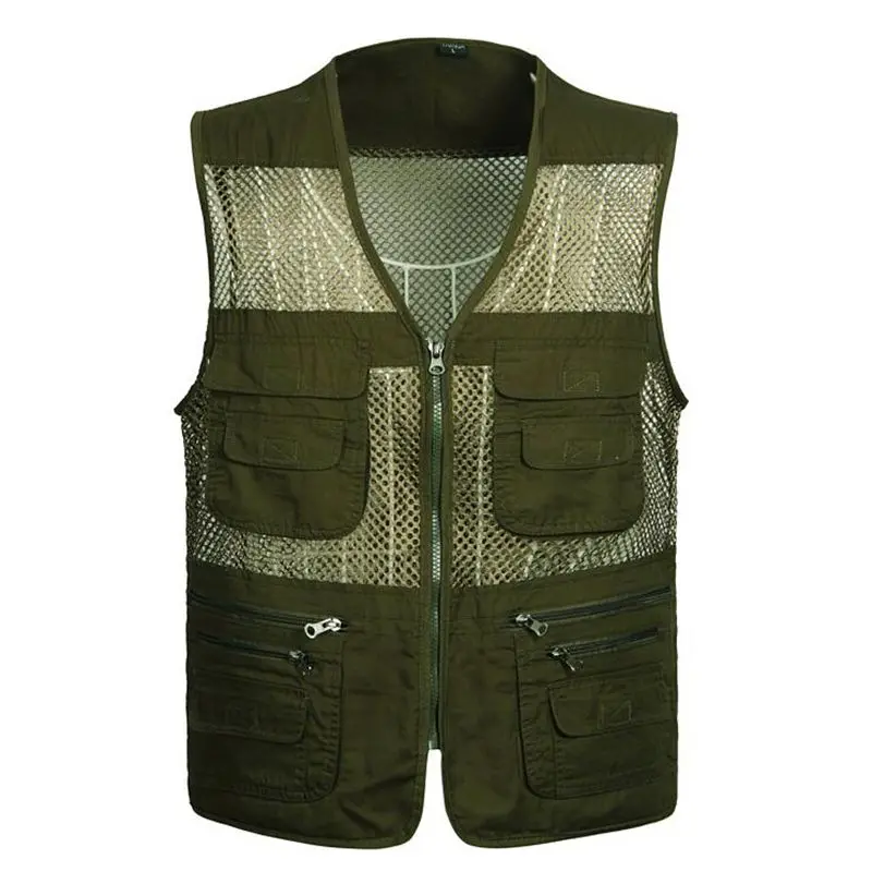 Men's Photographer Vest Multi-Pockets Cheap Vests Out-door Shooting Hunt Waistcoat Walking Travel plus size S-4XL | Мужская одежда